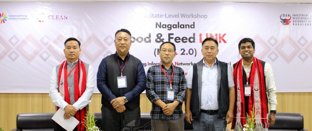 MLA Dr Tseilhoutuo Rhutso and others during the state-level workshop on Nagaland Food & Feed LINK (N2FL) 2.0 at the Capital Convention Centre, Kohima on May 29. (DIPR Photo)